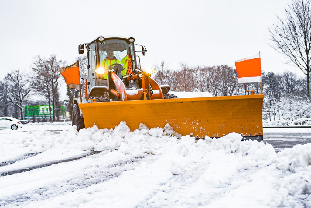 Winterdienst auf großflächigem Gewerbeareal